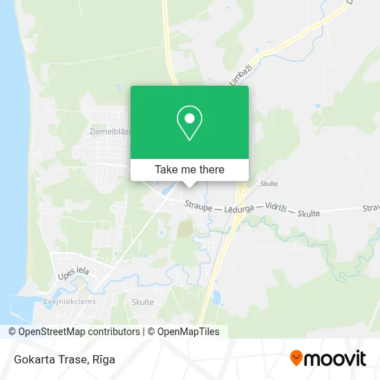 Gokarta Trase map