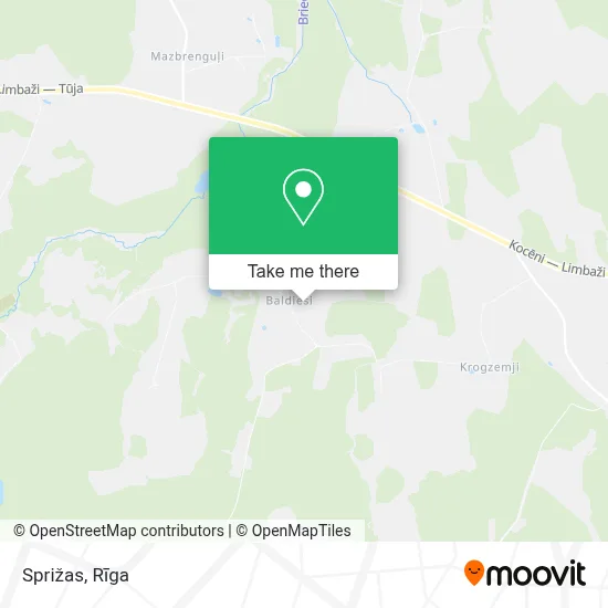 Sprižas map