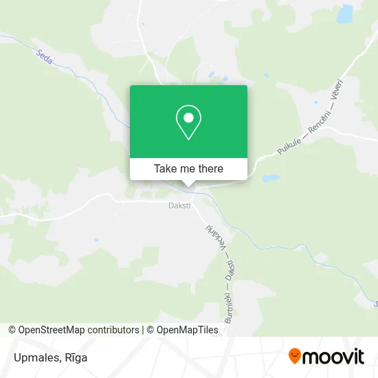 Upmales map