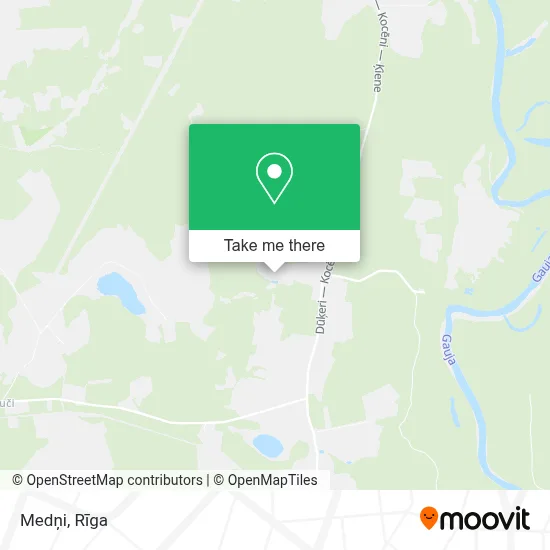 Medņi map