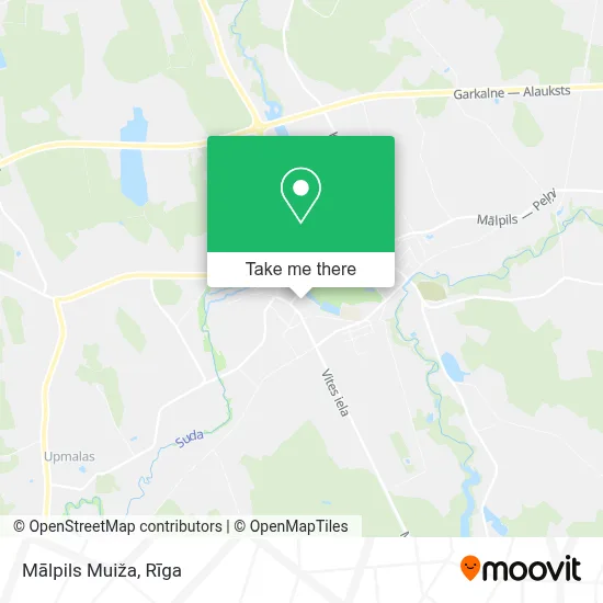 Mālpils Muiža map