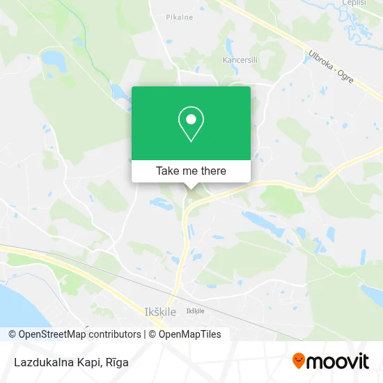 Lazdukalna Kapi map