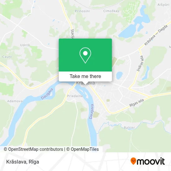 Krāslava map
