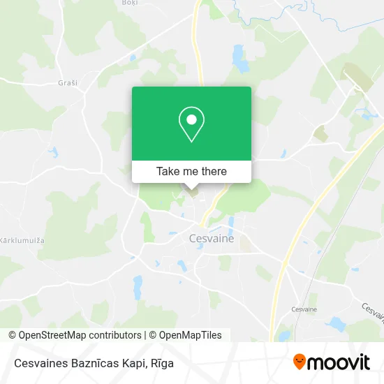 Cesvaines Baznīcas Kapi map