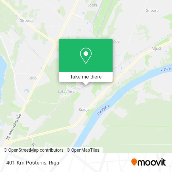 401.Km Postenis map