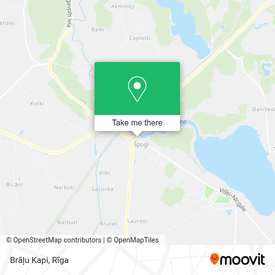 Brāļu Kapi map