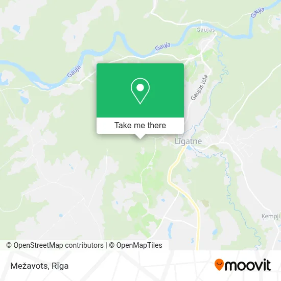 Mežavots map