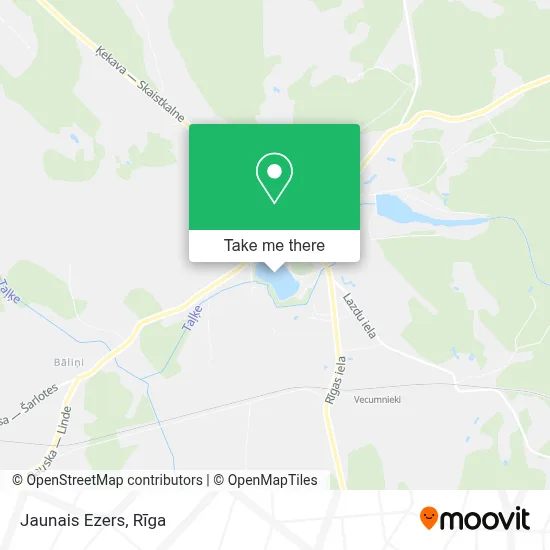 Jaunais Ezers map