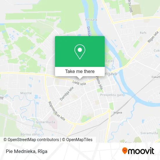 Pie Mednieka map