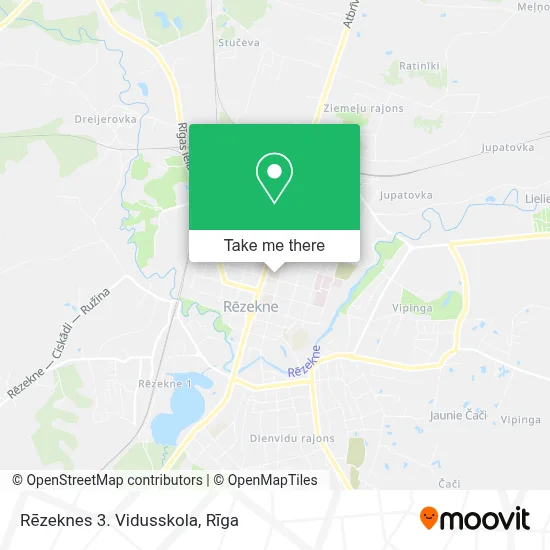 Rēzeknes 3. Vidusskola map