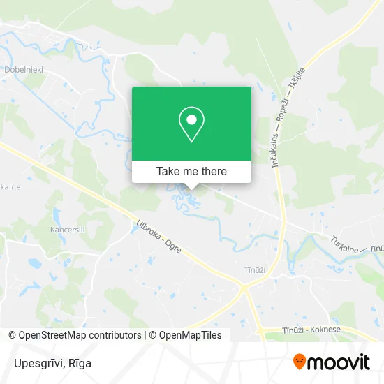 Upesgrīvi map