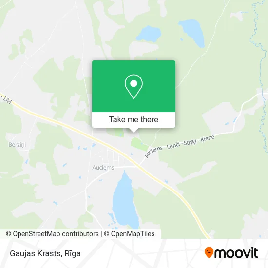 Gaujas Krasts map