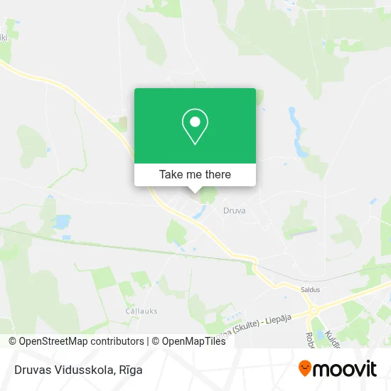 Druvas Vidusskola map