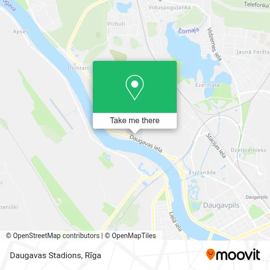 Daugavas Stadions map