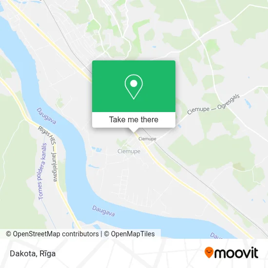 Dakota map