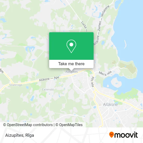 Aizupītes map