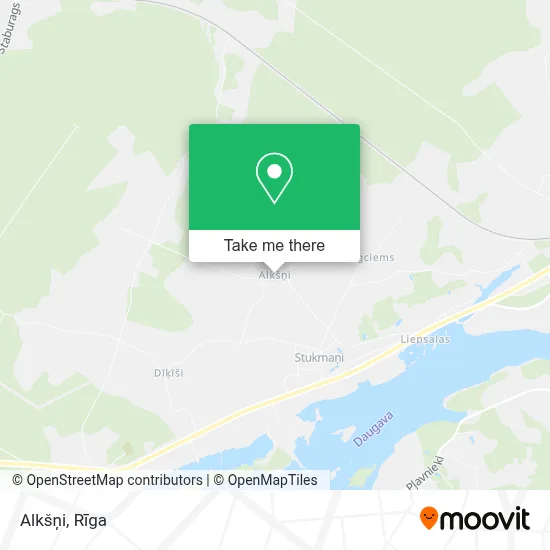 Alkšņi map
