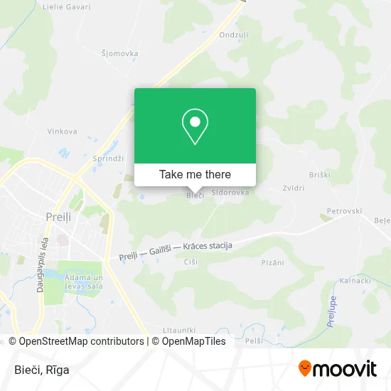 Bieči map