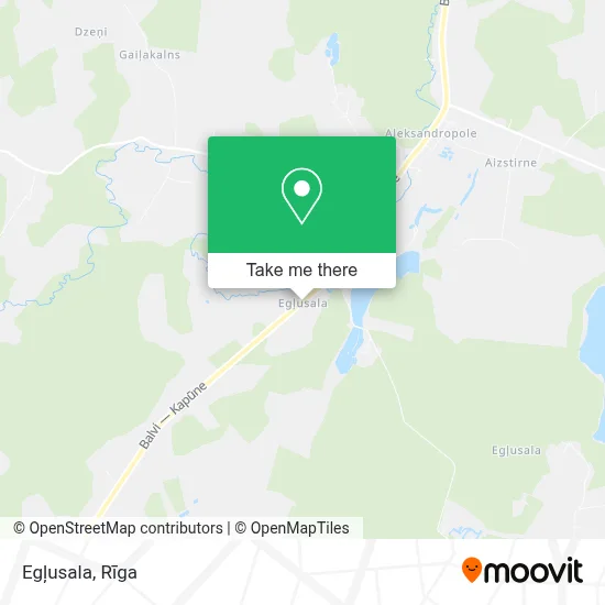Egļusala map
