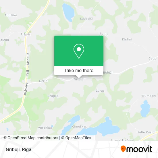 Gribuļi map