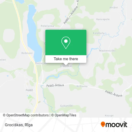 Grociškas map