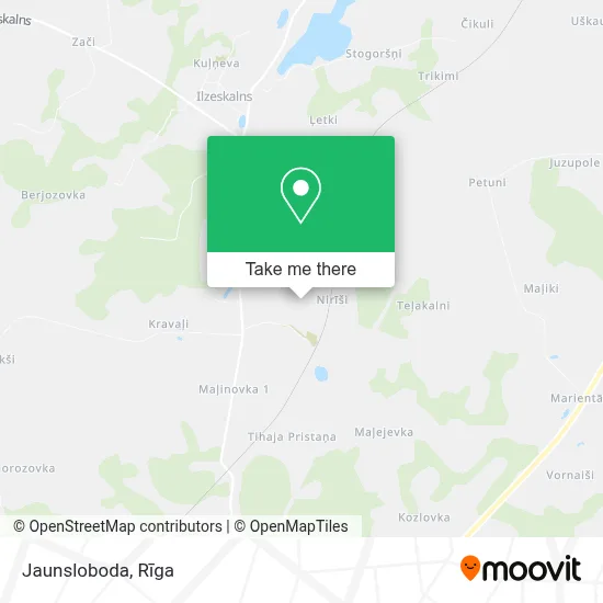 Jaunsloboda map