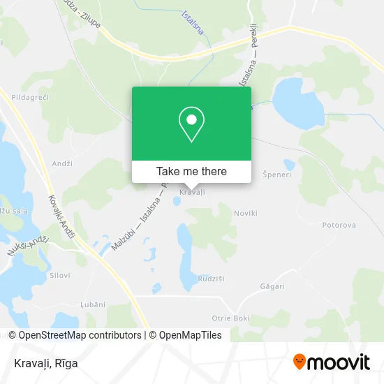 Kravaļi map