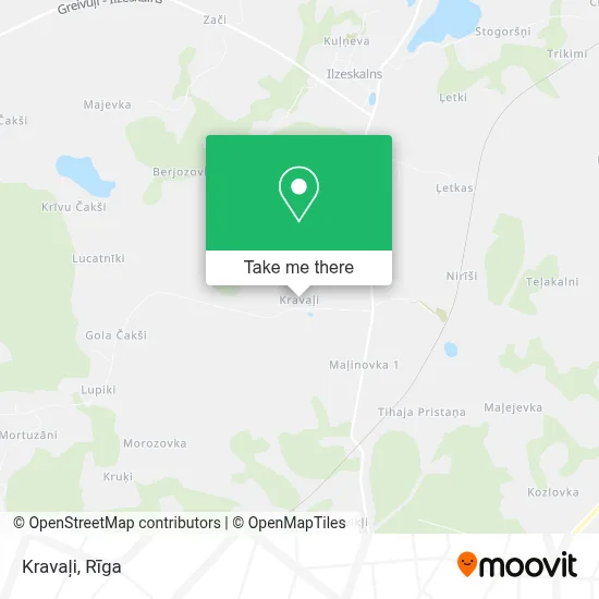 Kravaļi map
