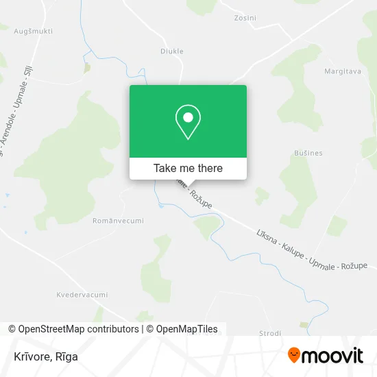 Krīvore map