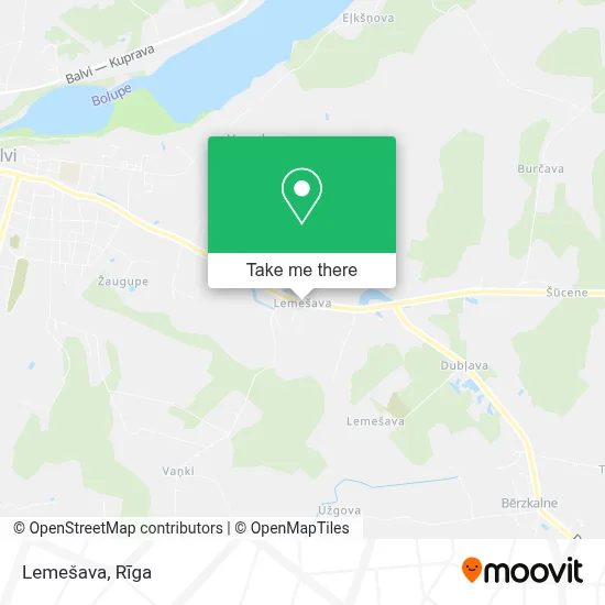 Lemešava map