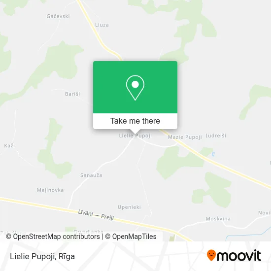 Lielie Pupoji map
