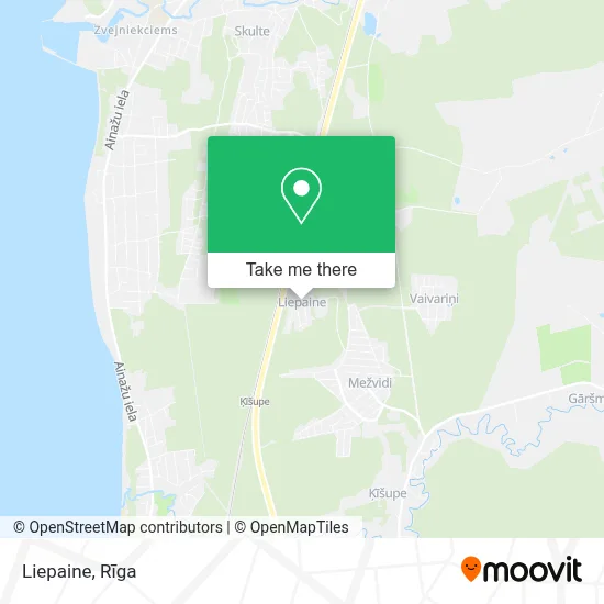 Liepaine map
