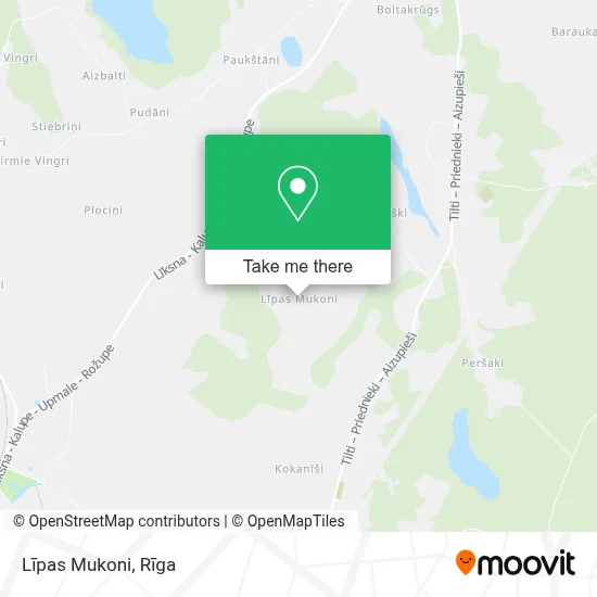 Līpas Mukoni map