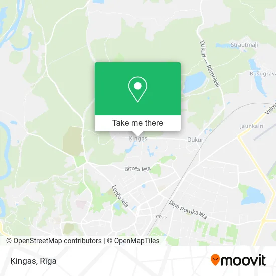 Ķingas map