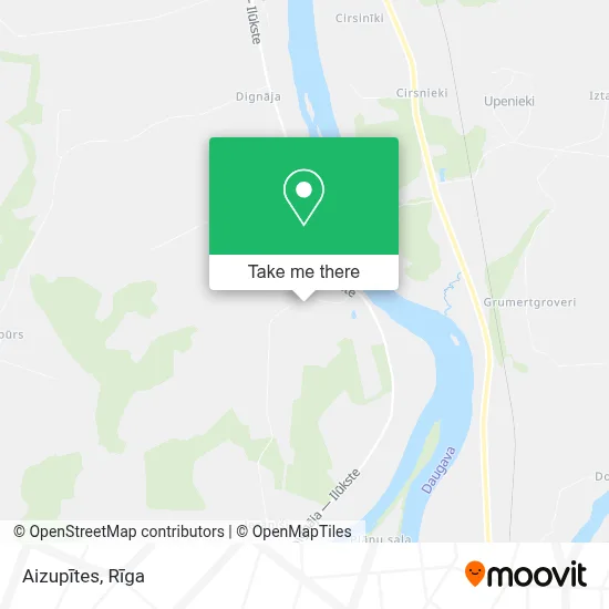 Aizupītes map