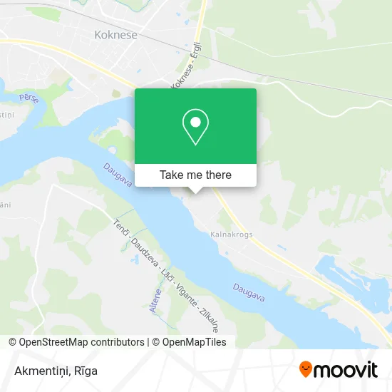 Akmentiņi map