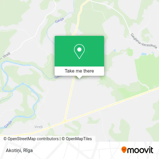 Akotiņi map