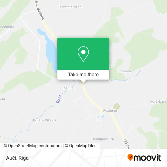Auči map