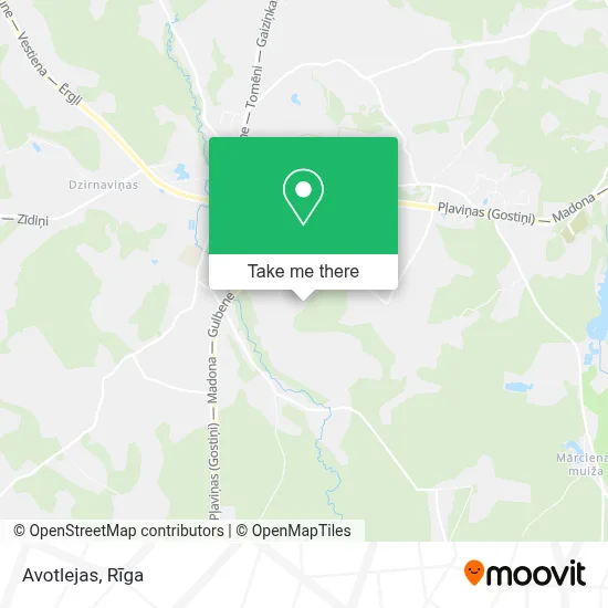 Avotlejas map