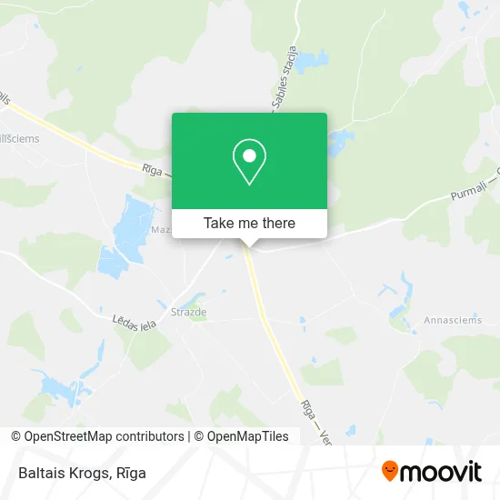 Baltais Krogs map