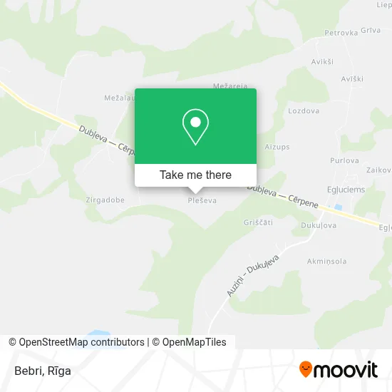 Bebri map