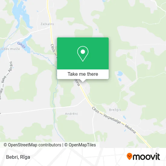 Bebri map