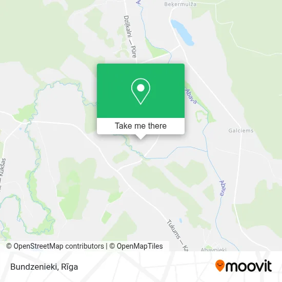 Bundzenieki map
