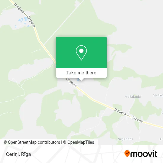 Ceriņi map