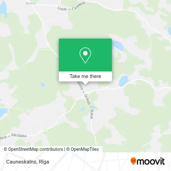 Cauneskalns map