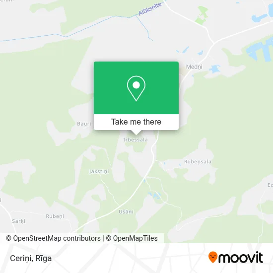 Ceriņi map