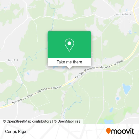 Ceriņi map