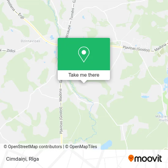 Cimdaiņi map