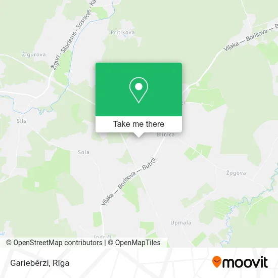Gariebērzi map
