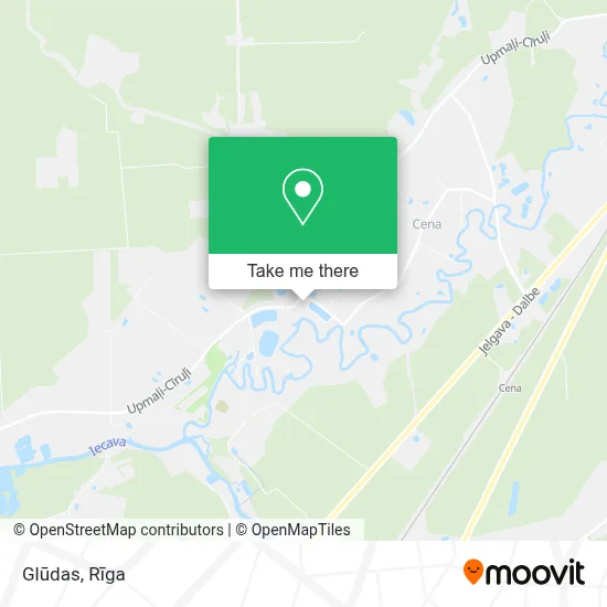 Glūdas map